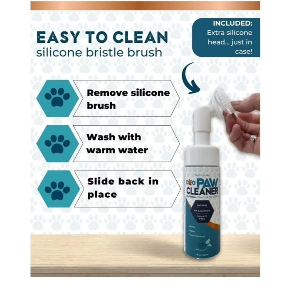 Dog Paw Cleaner Foam for Dogs Foot Washer Cleaning Dry & Itchy Paw Relief, 5 oz